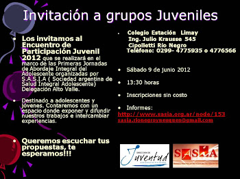 Jornada SASIA Delegación Alto Valle Río Negro - Neuquén . / Preventores Juveniles .9 de junio .Cipo