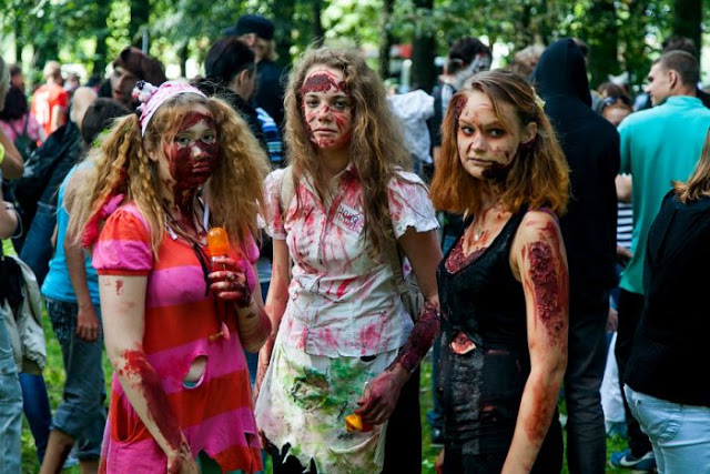 Zombie Walk at St.Petersburg