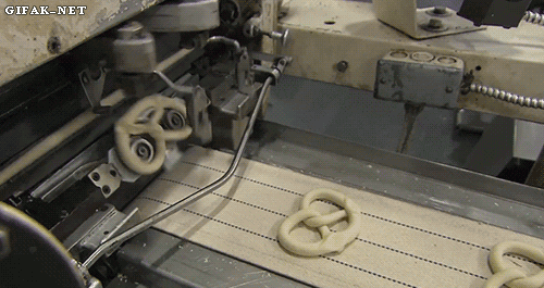 And this is how pretzels are made.