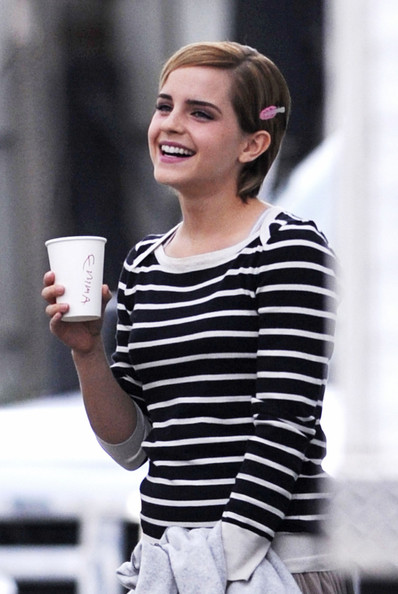 emma watson casual outfits. Emma Watson - On The Set Of