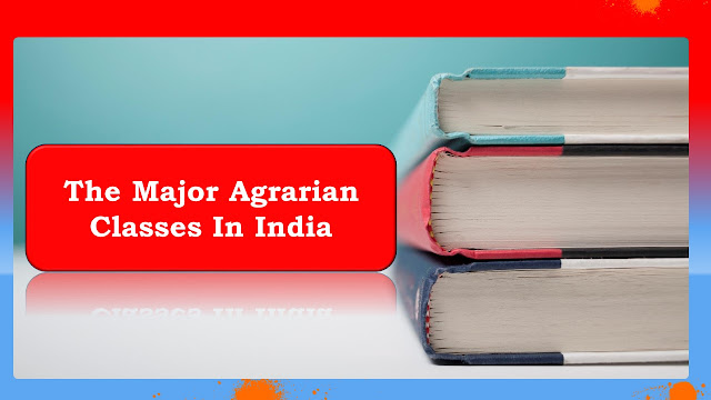 What are the major agrarian classes in India