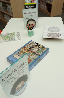 Mindfulness Table with jigsaw and colouring books