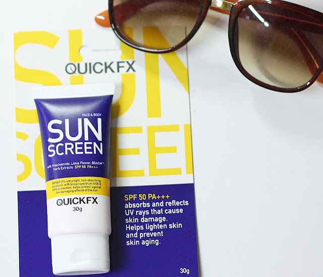 a photo of QuickFX Pimple ERaser, No-Shine Mattifier, Tinted Moisturizer, Eyelift Cream and Sunscreen review