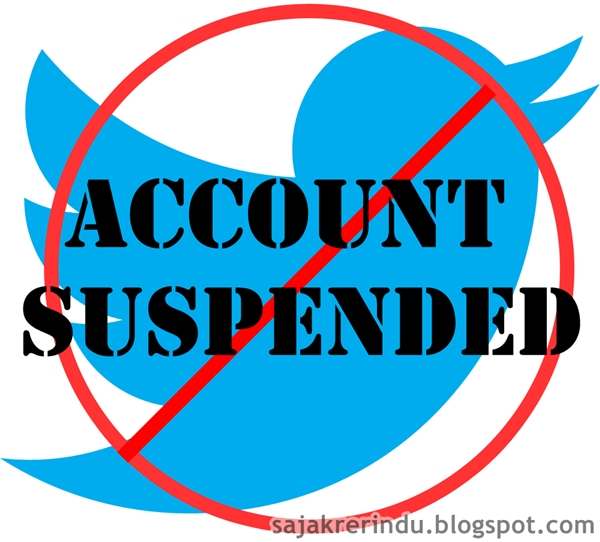 Akun Twitter Suspended/Ditangguhkan