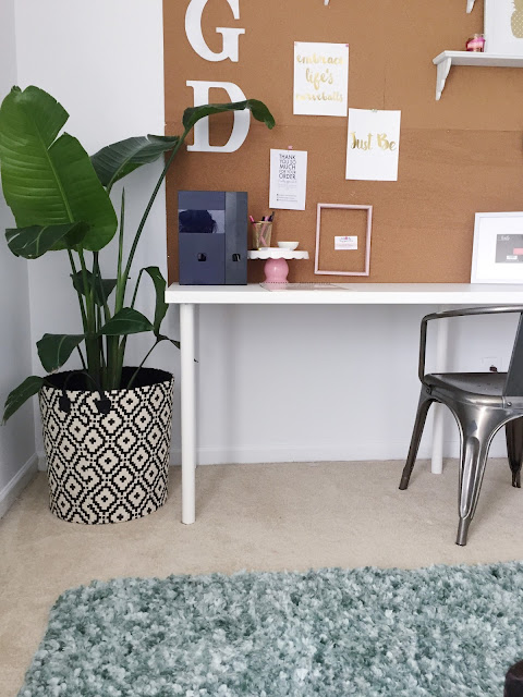 Behind the Big Green Door Beautiful Home Office Makeover #BBGD