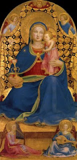 La Virgen de la Humildad, obra de Frangelico (Museo Thyssen-Bornemisza, en depósito en el MNAC de Barcelona)