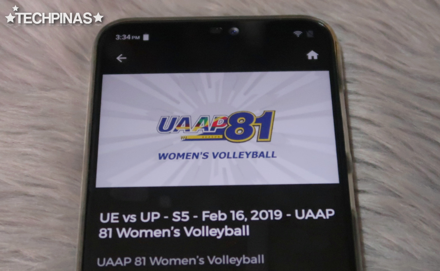 iWant, Watch UAAP Volleyball Game, UAAP Season 81 Women's Volleyball Games