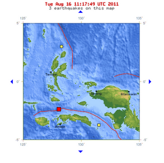 sismo 6,5 grados en indonesia 16 de agosto 2011