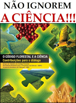 capa do livro-relatório da SBPC e ABC sobre os impactos do novo Código Florestal - políticos, não ignorem a ciência!
