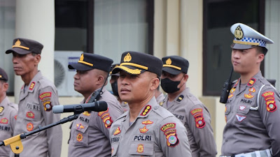 Pimpin Apel Pagi, Kapolresta Gorontalo Kota Tegaskan Personil Hindari Pelanggaran 