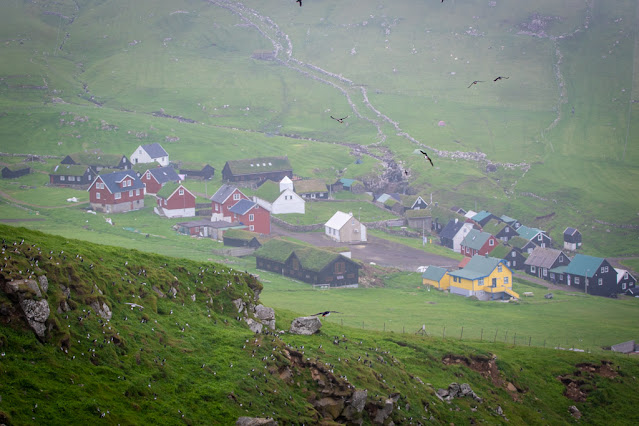 Isola di Mykines-Villaggio