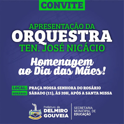 Orquestra Tenente José Nicácio faz apresentação em homenagem ao Dia das Mães em Delmiro Gouveia