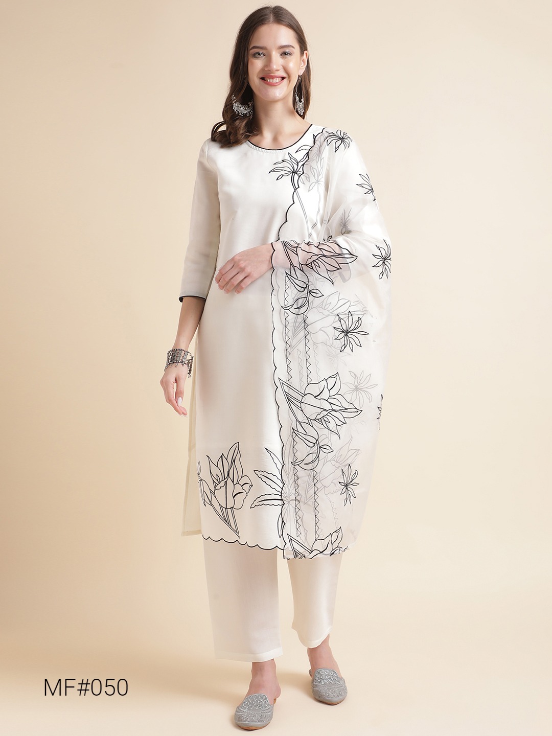 Mf 23-61 Msm Cotton Readymade Pant Style Suits