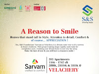  S & S Foundation - Sarvam at Velachery NEW FLATS..