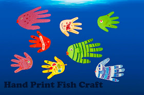Hand Print Fish Craft
