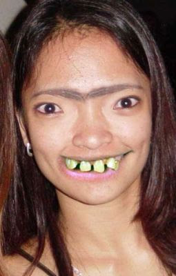 Uni-brow Girl With Bad Teeth | Funny Ugly People