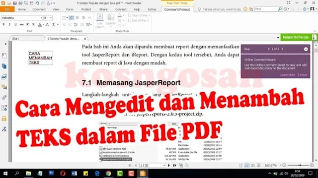 cara mengedit teks di pdf