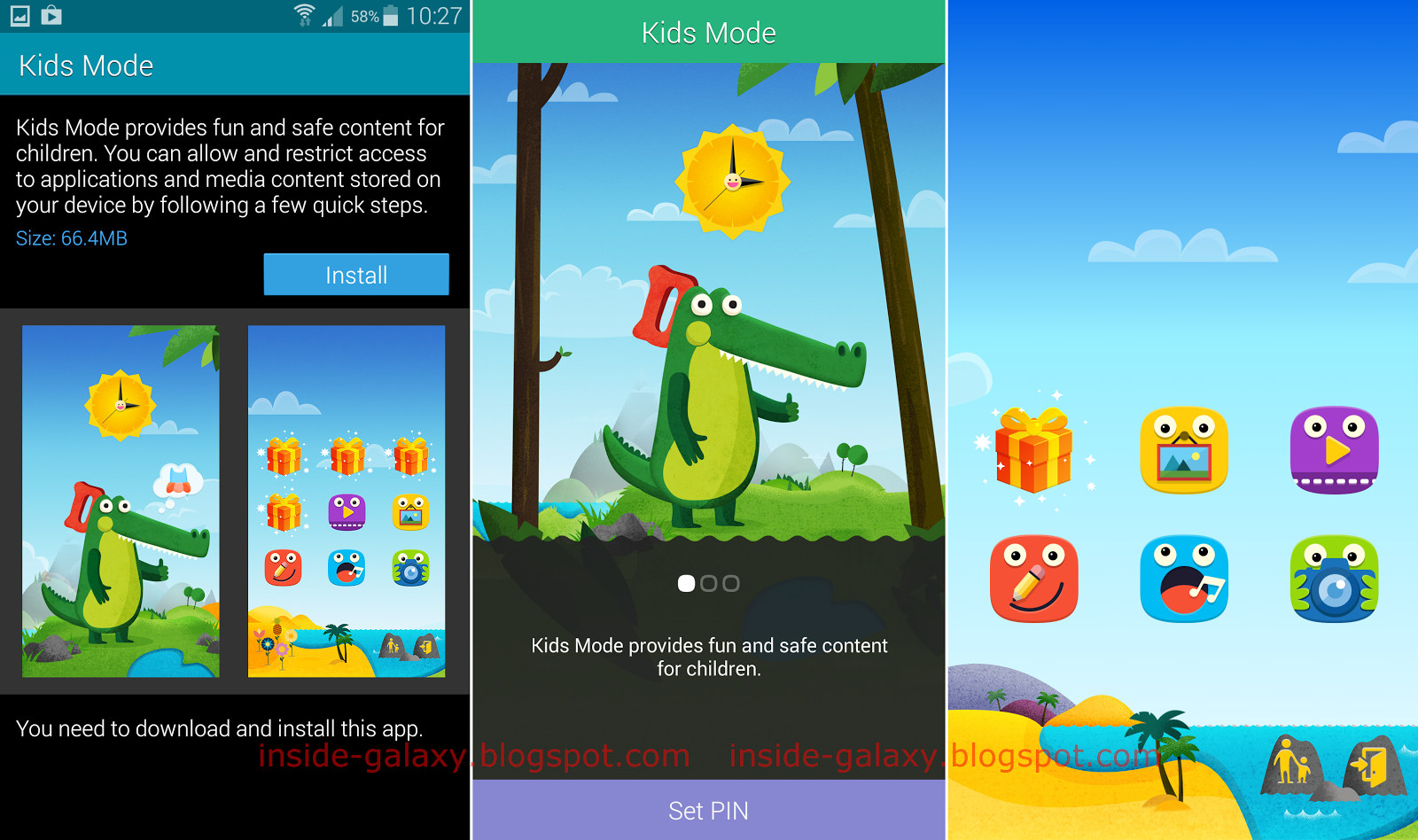 ... : How to Install, Configure and Use Kids Mode in Android 4.4.2 Kitkat
