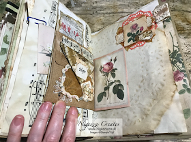 Nigezza Creates My First Junk Journal: Finishing Off Pages #1