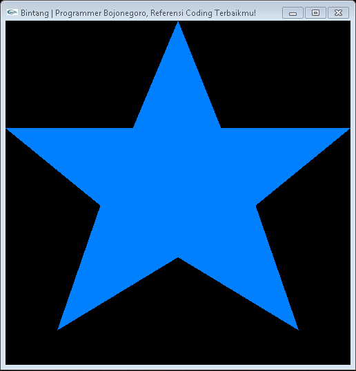 Cara Membuat Objek Bintang Dengan OpenGL Menggunakan CodeBlocks