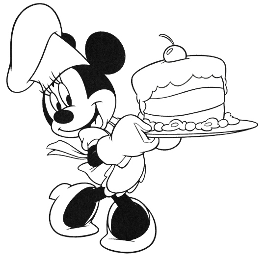 Gambar Kartun Mickey Mouse Untuk Mewarnai - Ala Model Kini