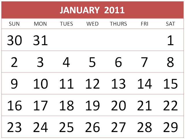 calendar 2011 printable free. Printable Calendar 2011