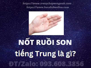 "Nốt ruồi son" tiếng Trung là gì?