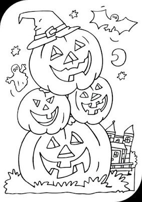 Halloween Coloring Pages Pumpkins