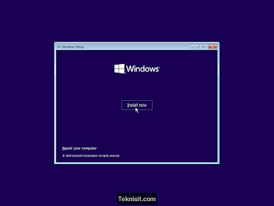 Cara instal Windows 10