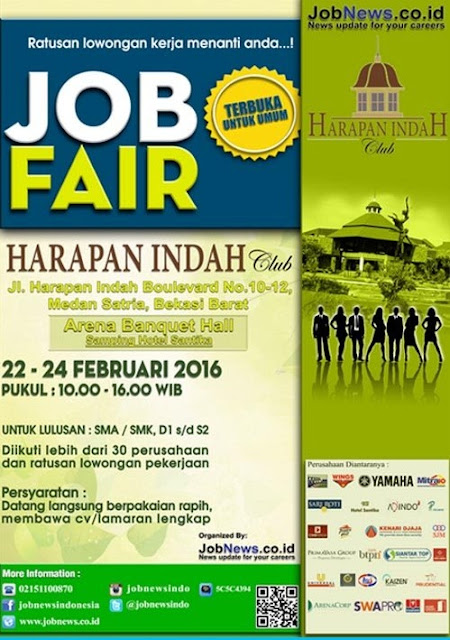 Jobfair Harapan Indah Bekasi Pada 22-24 Februari 2016