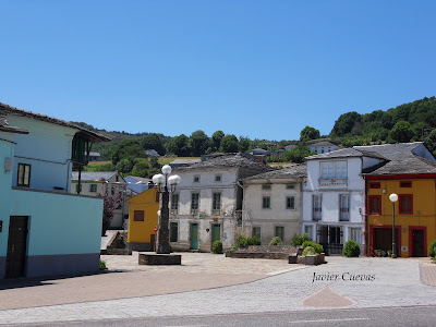Plaza de las Infantas. San Martín de Oscos. Grupo Ultramar Acuarelistas