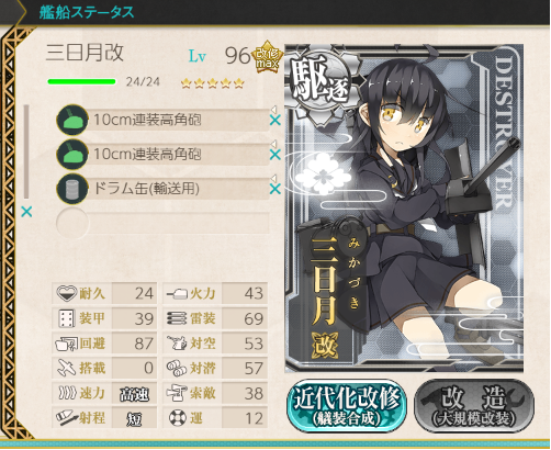 艦これ 三日月 私製艦娘型録028 ワレハgdgd快楽主義者