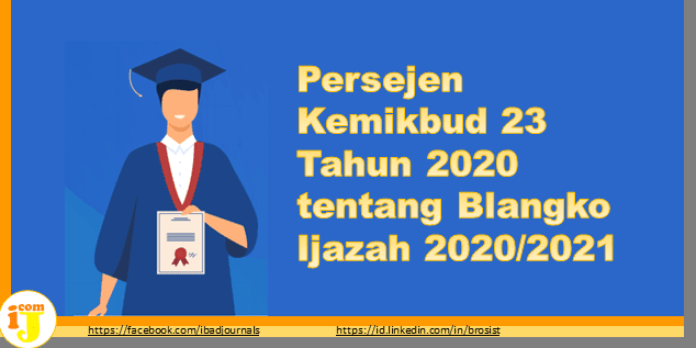 Persejen Kemikbud 23 Tahun 2020 tentang Blangko Ijazah 2020/2021