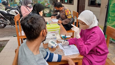 Kapolres Metro Tangerang Kota tinjau percepatan vaksinasi Covid-19 