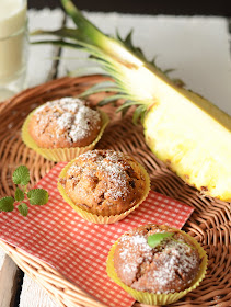 muffinki z ananasem, prosty przepis na muffinki
