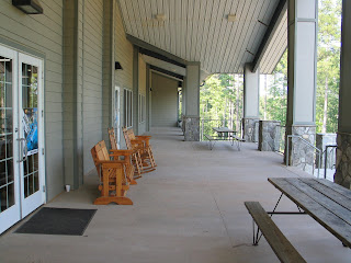 Balcony outside the dining hall