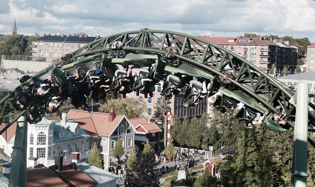 Photo of Zero G Roll Inversion on Helix Roller Coaster at Liseberg