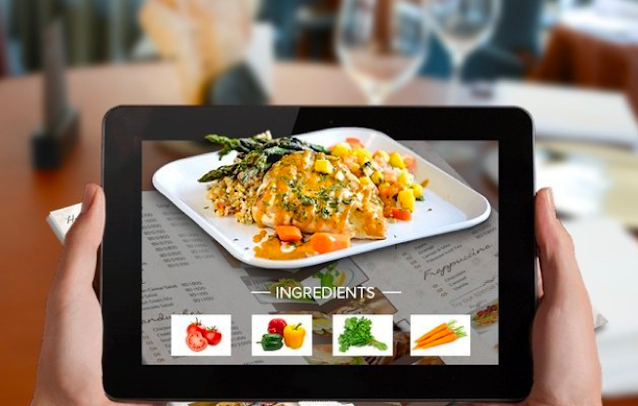 AR based food menu in restaurent