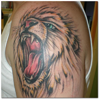 Mike DeVries - Lion Tattoo Leave Comment. Tattooed this Lion back in 04.