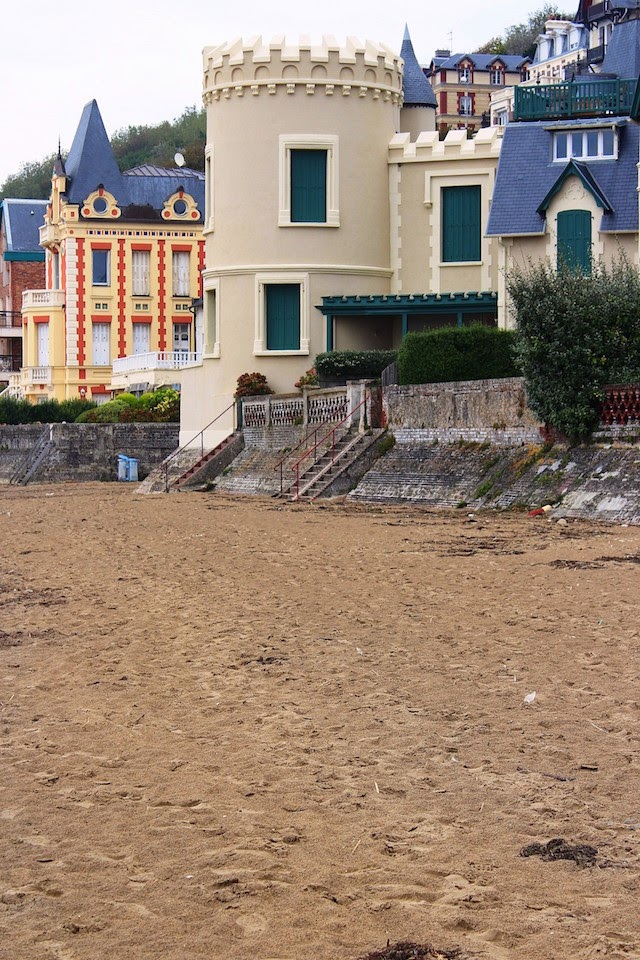 The beach in Trouville, Normandy