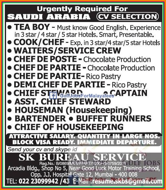 KSA Large job vacancies