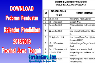 kalender pendidikan 2018/2019