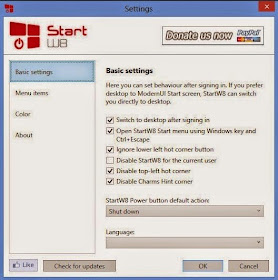 Start Menu in windows 8