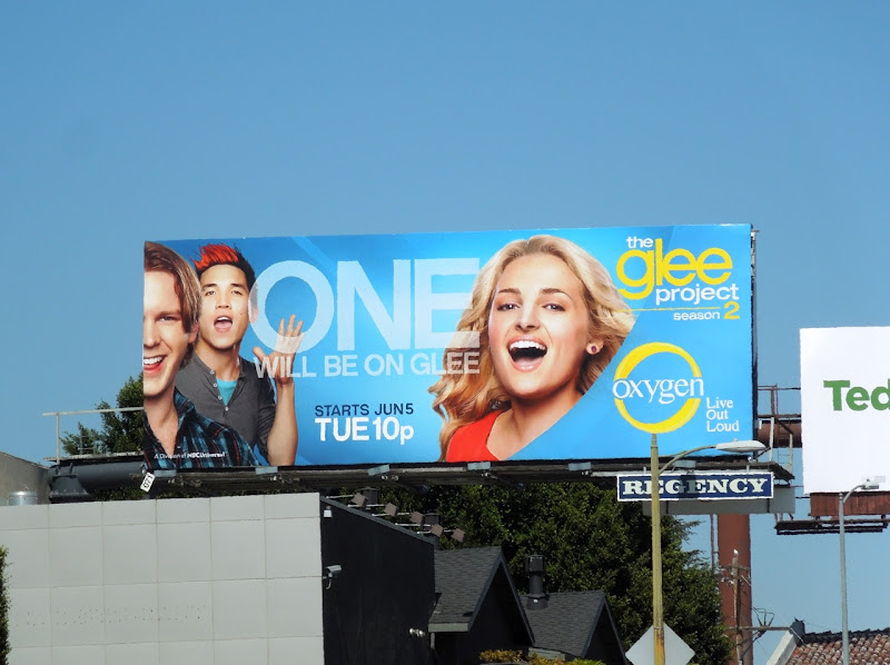 Glee Project season 2 Oxygen billboard