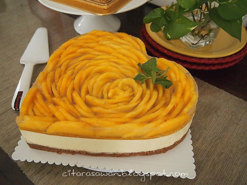 Tempahan Kek Keju - Mango Cheese Cake ~ Blog Kakwan