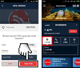 cara tukar poin telkomsel dengan paket data