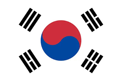 Logo Gambar Bendera Negara Korea Selatan PNG JPG ukuran 400 px