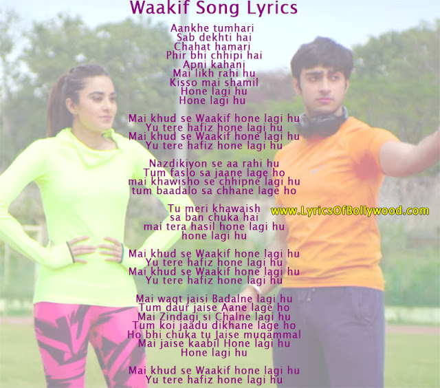 Waakif Song Image Lyrics | Neha Kaur | Stefy Patel, Aditya Kashyap, Shivani Verma