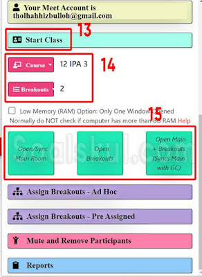 langkah 13-15 menggunakan breakout room google meet