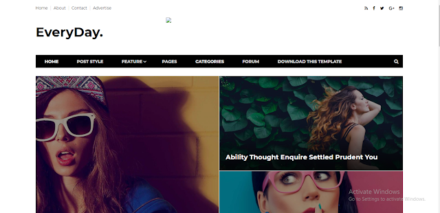 Every day Blogger Template 